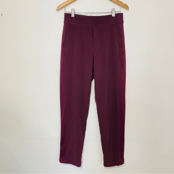 ATHLETA Maroon Tapered Joggers Size 4 - Picture 1 of 9